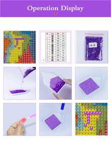 Bird Pattern Diamond Painting Without Frame - Multicolor - View 8