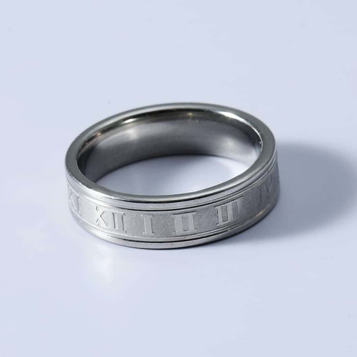 

Guys Arabic Numbers Ring, Silver