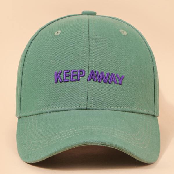 

Men Letter Embroidered Baseball Cap, Green