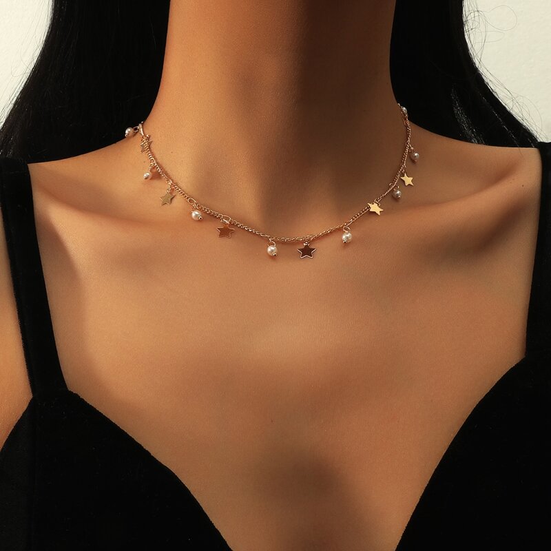 

Star Charm Necklace, Gold