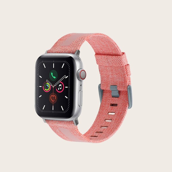 

Striped Canvas Apple Watchband, Multicolor