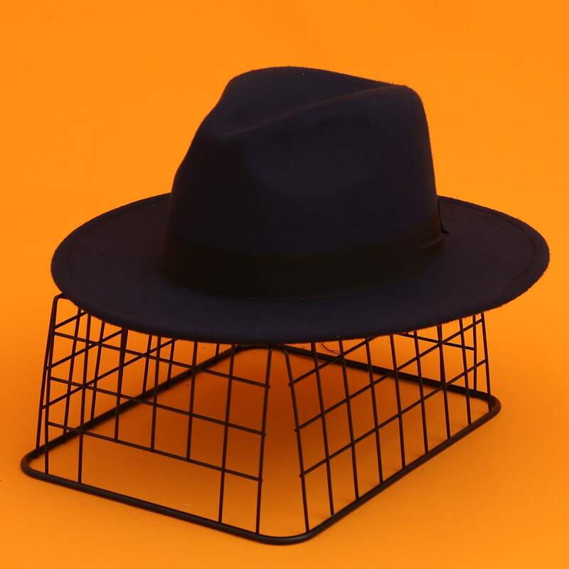 

Solid Floppy Hat, Navy blue