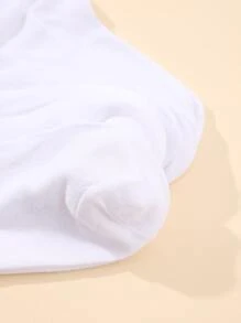 5pairs Heart Print Ankle Socks - White - View 3