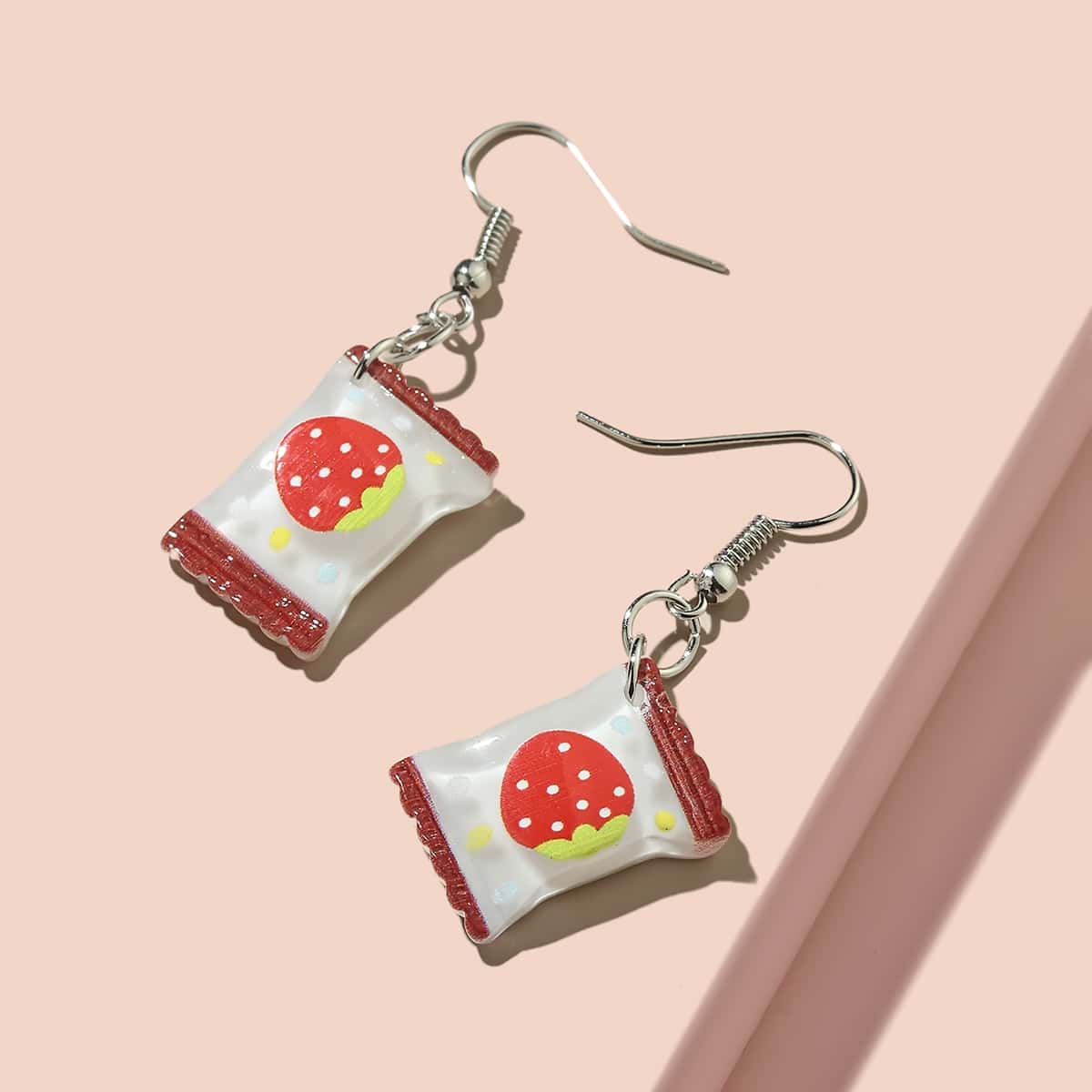

Strawberry Candy Drop Earrings, Multicolor
