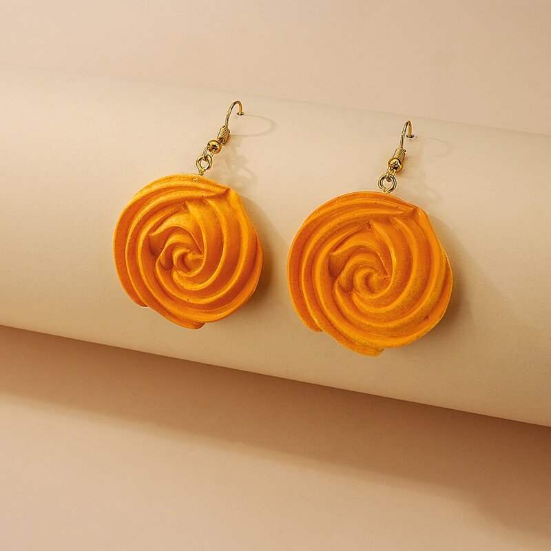 

Cookies Drop Earrings, Orange