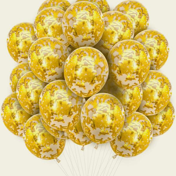 

10pcs Sequin Balloon, Clear
