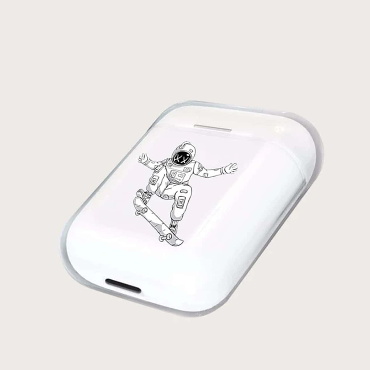 

Astronaut Airpods Case, Clear