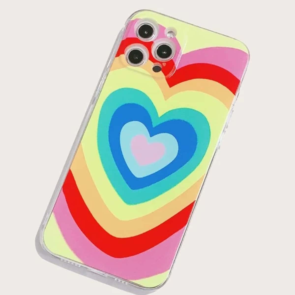 

Heart Print iPhone Case, Multicolor