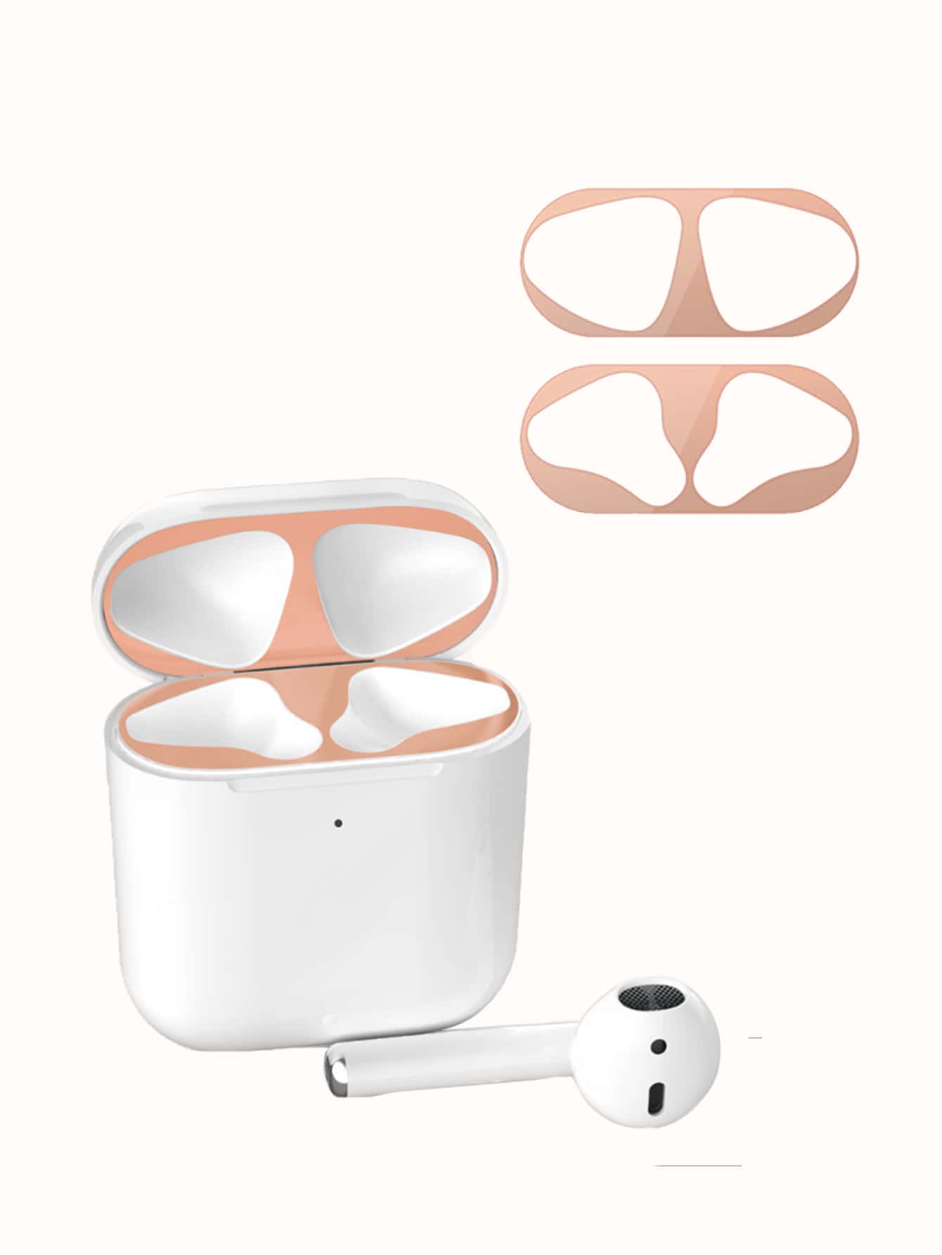 1pc AirPods Case Metal Dust Guard Sticker