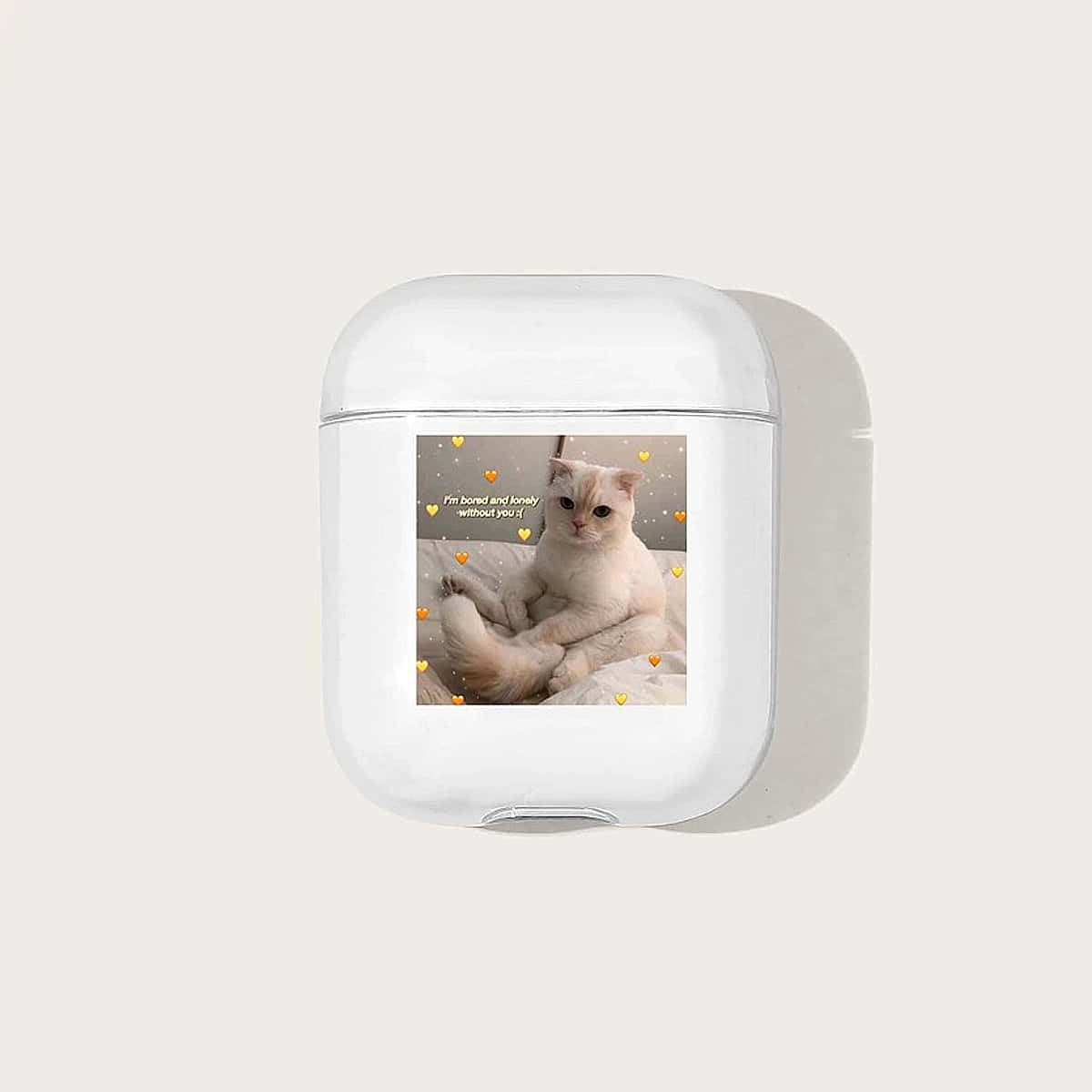 

Cat Clear Airpods Case