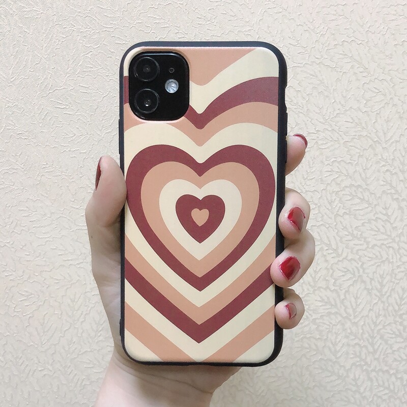 

Heart Print iPhone Case, Multicolor