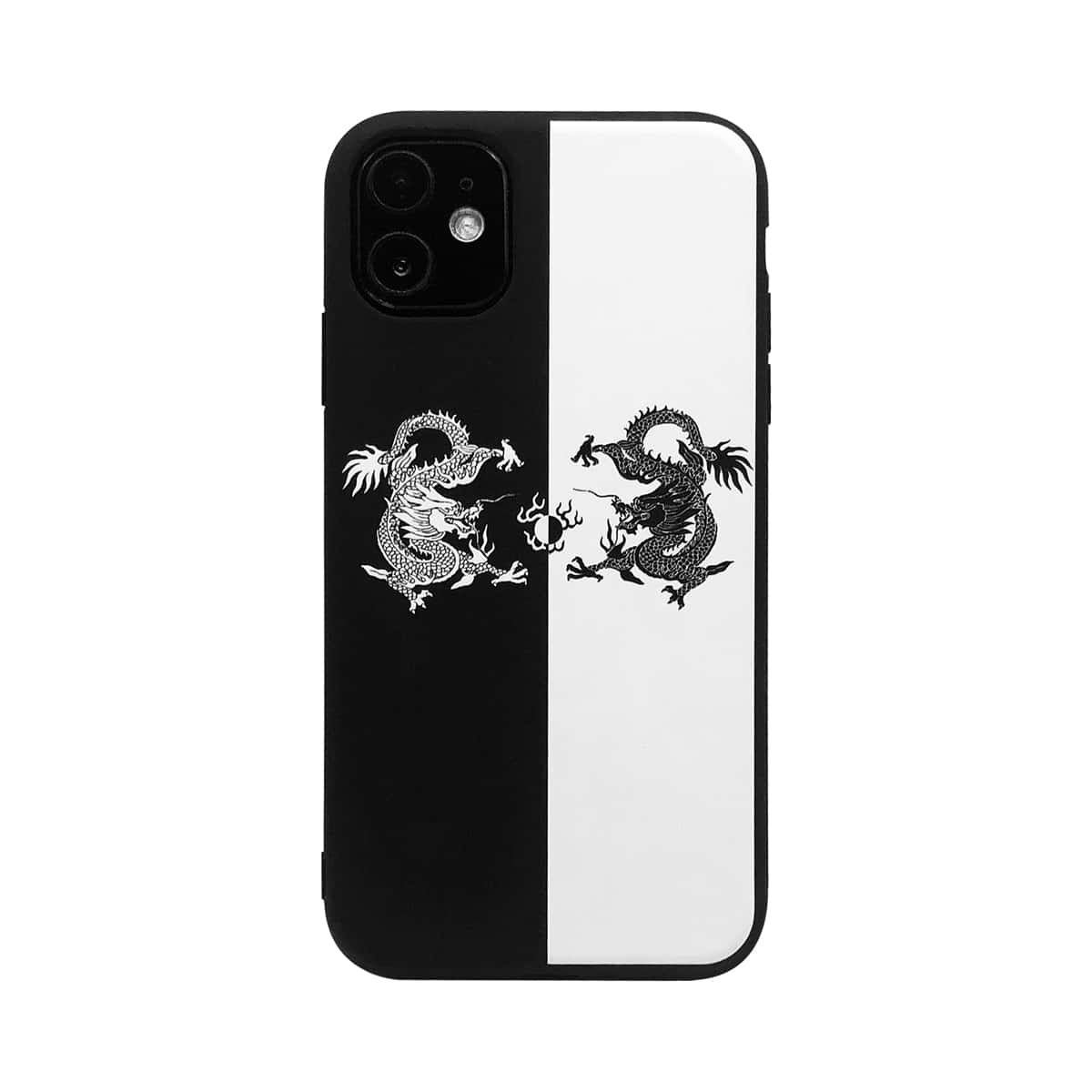 

Two Tone Dragon iPhone Case, Black and white