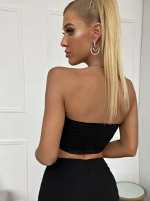 SHEIN EZwear 3 Pack Solid Crop Tube Top