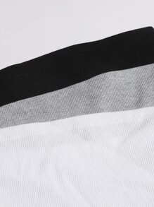 SHEIN EZwear 3 Pack Solid Crop Tube Top