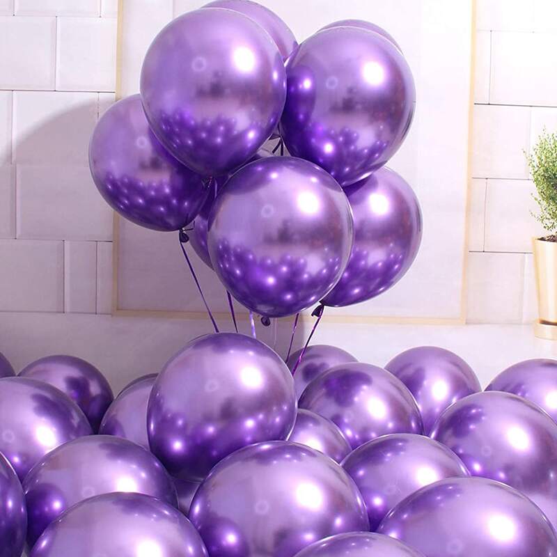 

10pcs Solid Balloon Set, Purple
