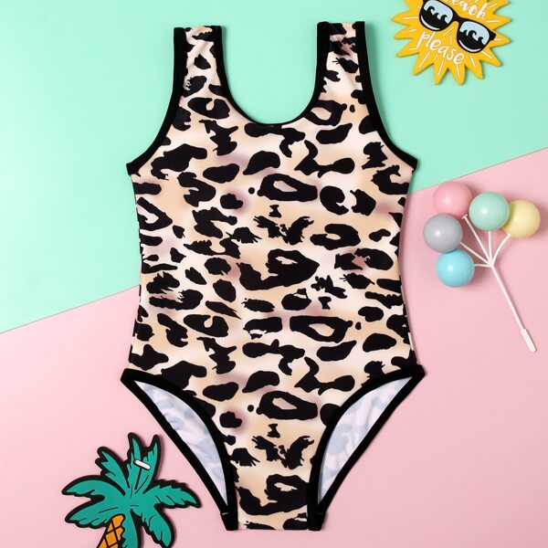 

Toddler Girls Allover Graphic One Piece Swimsuit, Multicolor