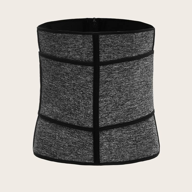 

Velcro & Zip Corset Shapewear, Grey