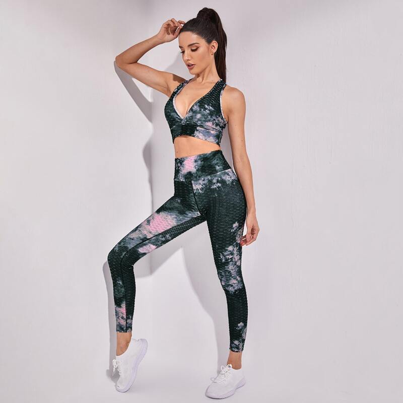 

Tie Dye Sports Bra & Leggings, Multicolor