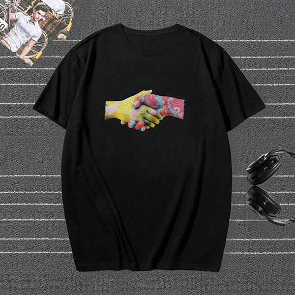 

Men Figure Graphic Tee, Black