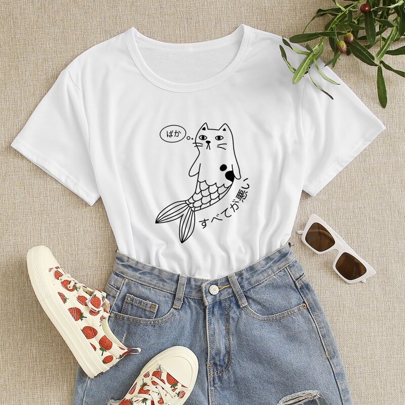 

Cartoon Graphic Tee, White