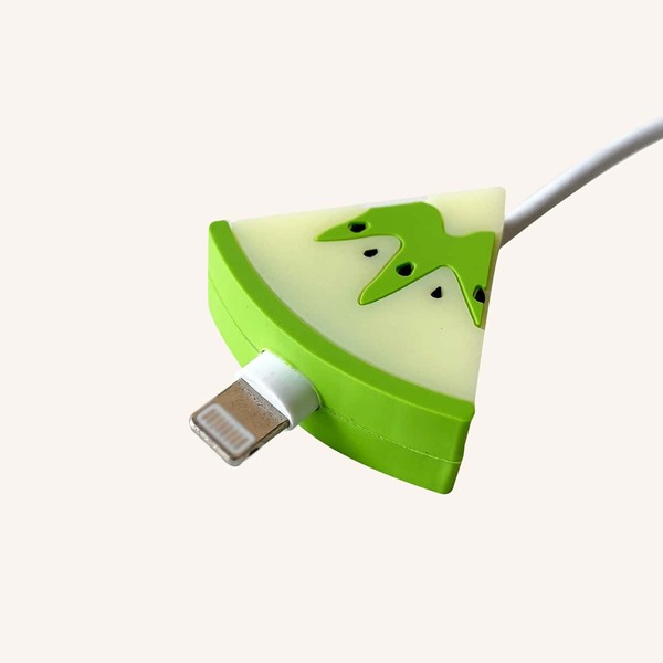 

Kiwi Shaped Data Cable Protector, Green