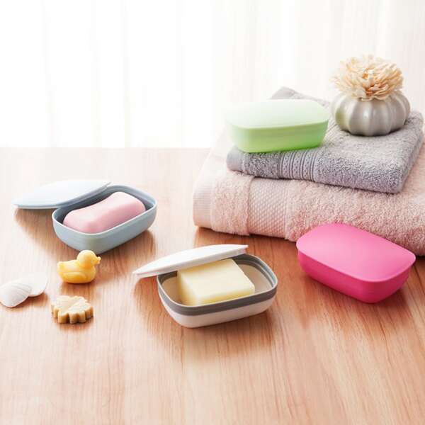 

1pc Random Color Soap Box, Multicolor