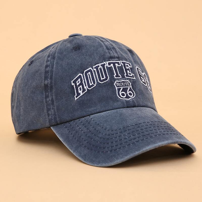 

Letter Embroidery Baseball Cap, Navy blue