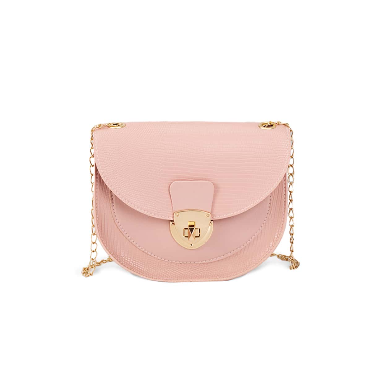 

Saddle Chain Bag, Pink