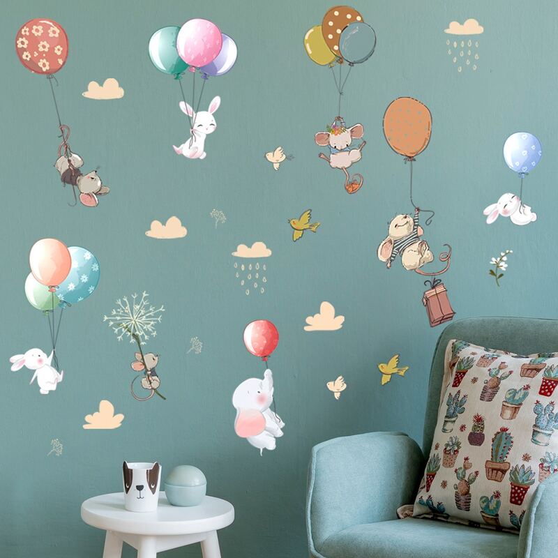 

Kids Cartoon Graphic Wall Sticker, Multicolor