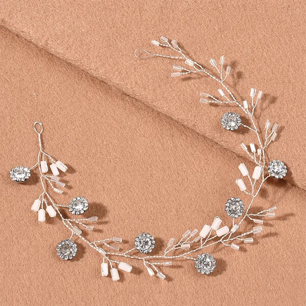

Rhinestone Decor Hair Band, Silver