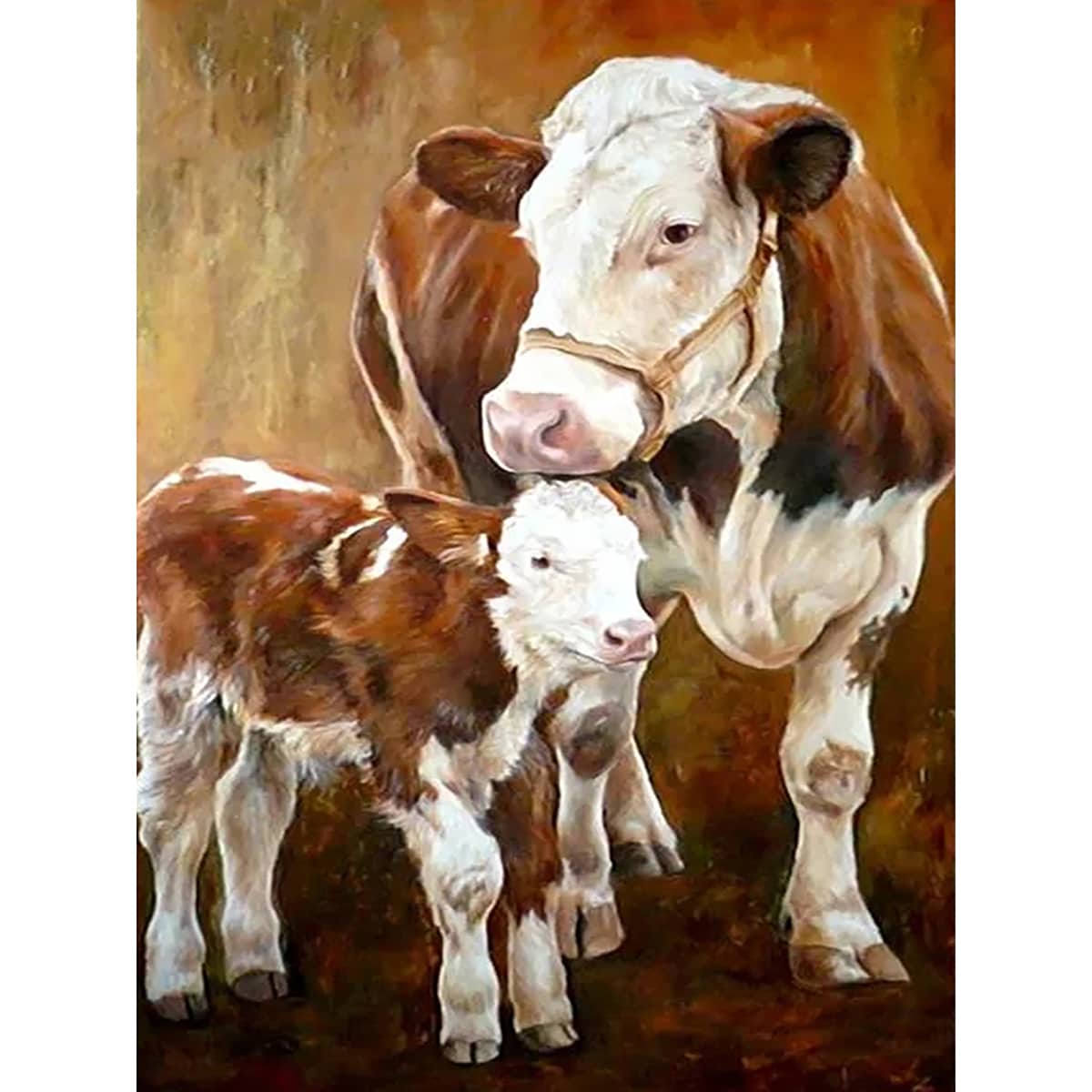 

Cow Print DIY Diamond Painting Without Frame, Multicolor