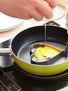 2入組隨機煎蛋模具環 - 銀色 - 查看 3