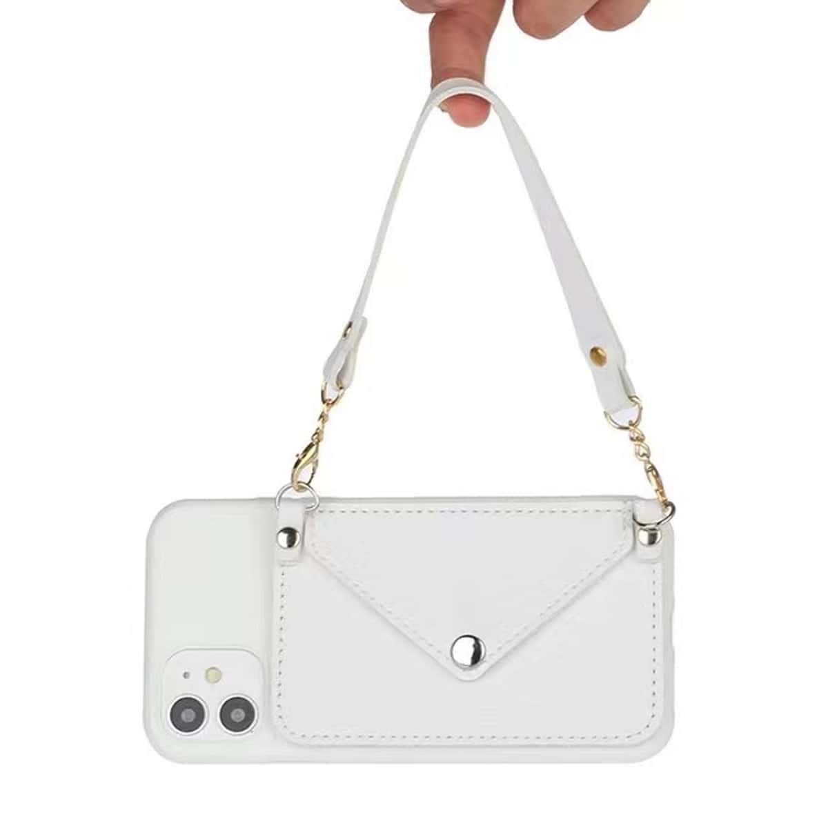 

Card Holder iPhone Case, White