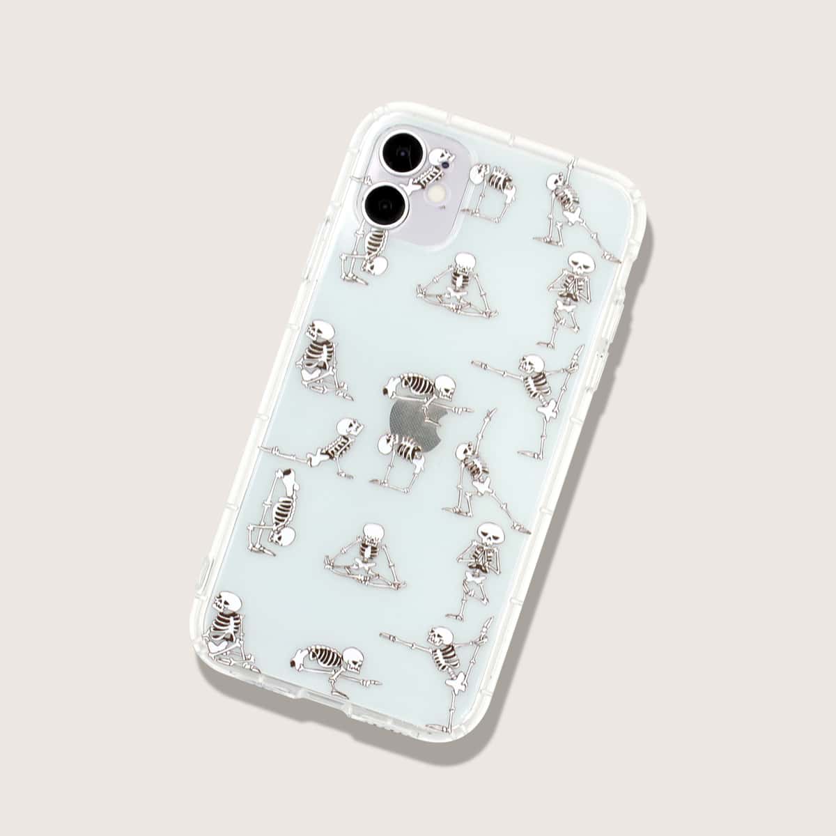 

Skeleton Graphic iPhone Case, Clear