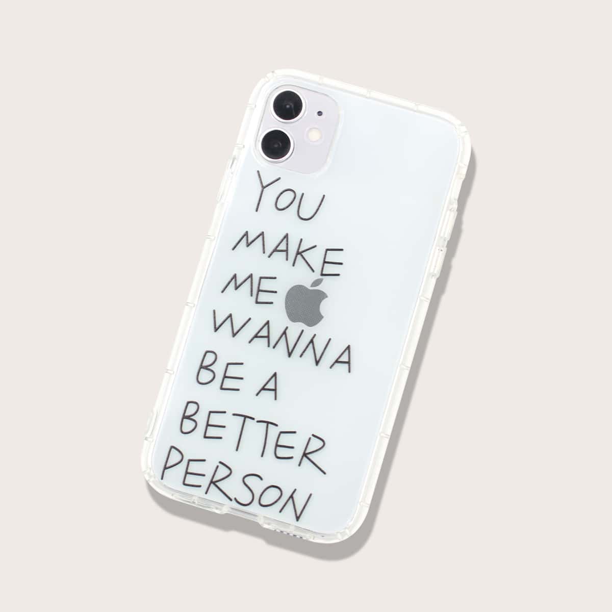 

Slogan iPhone Case, Clear