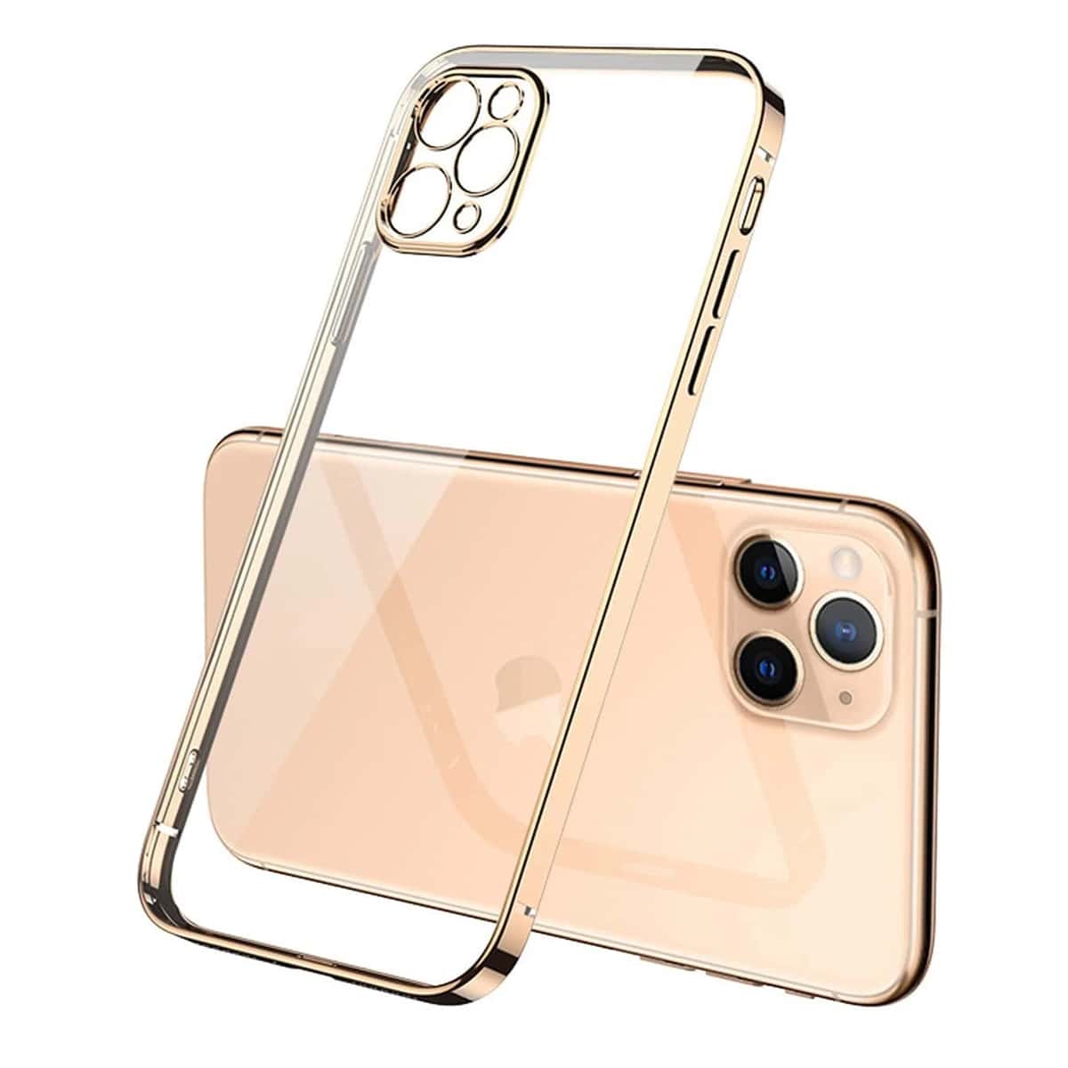 

Minimalist Clear iPhone Case, Gold