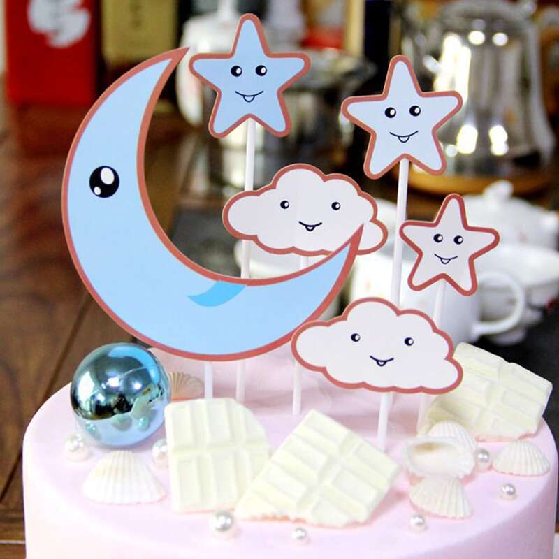 

6pcs Random Cake Topper, Multicolor