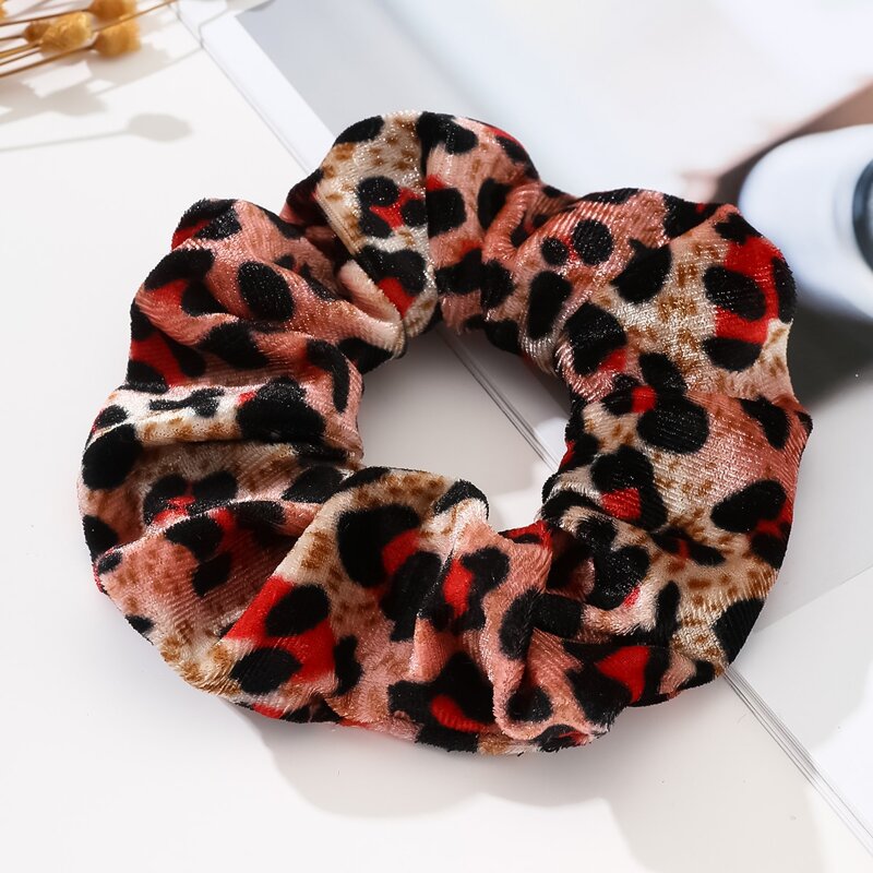 

1pc Leopard Hair Scrunchie, Multicolor