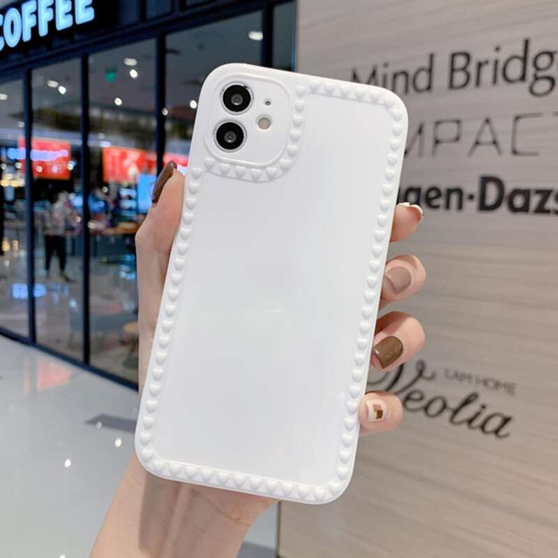 

Simple Solid iPhone Case, White