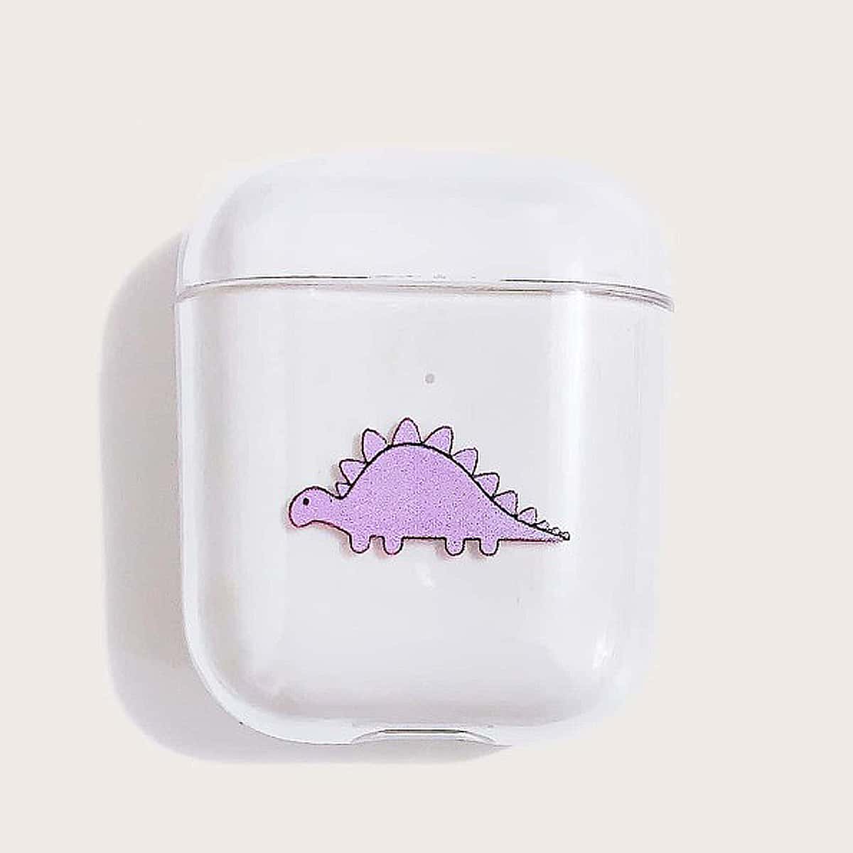 

Dinosaur Graphic Airpods Case, Clear