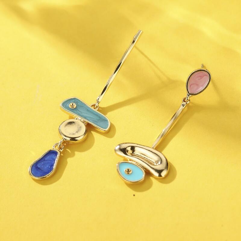 

Mismatched Drop Earrings, Multicolor