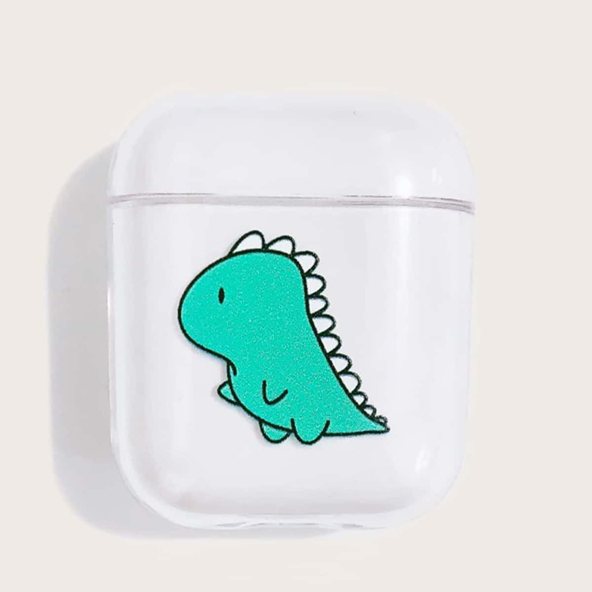 

Dinosaur Graphic Airpods Case, Clear