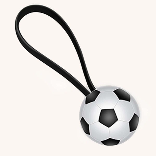 

Football Keychain Design iPhone Data Cable, Black