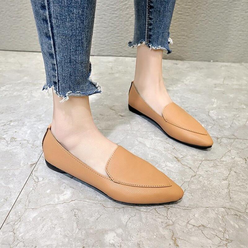 

Point Toe Loafers, Khaki