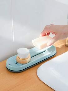1pc Kitchen Rag Drain Rack - Mint Blue - View 2