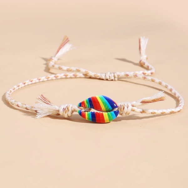 

Girls Shell Decor Bracelet, Brown