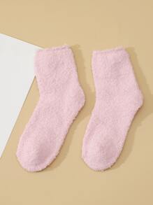 Plain Fuzzy Socks