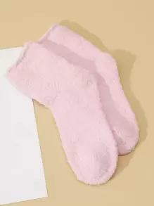 Plain Fuzzy Socks