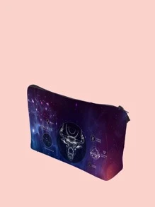 12 Zodiac Signs Taurus Makeup Bag - Purple - View 3
