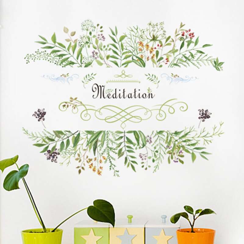 

Plants Print Wall Sticker, Multicolor